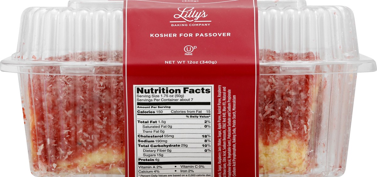 slide 6 of 8, Lilly's Lillys Gourmet Kosher For Passover Raspberry Roll, 12 oz