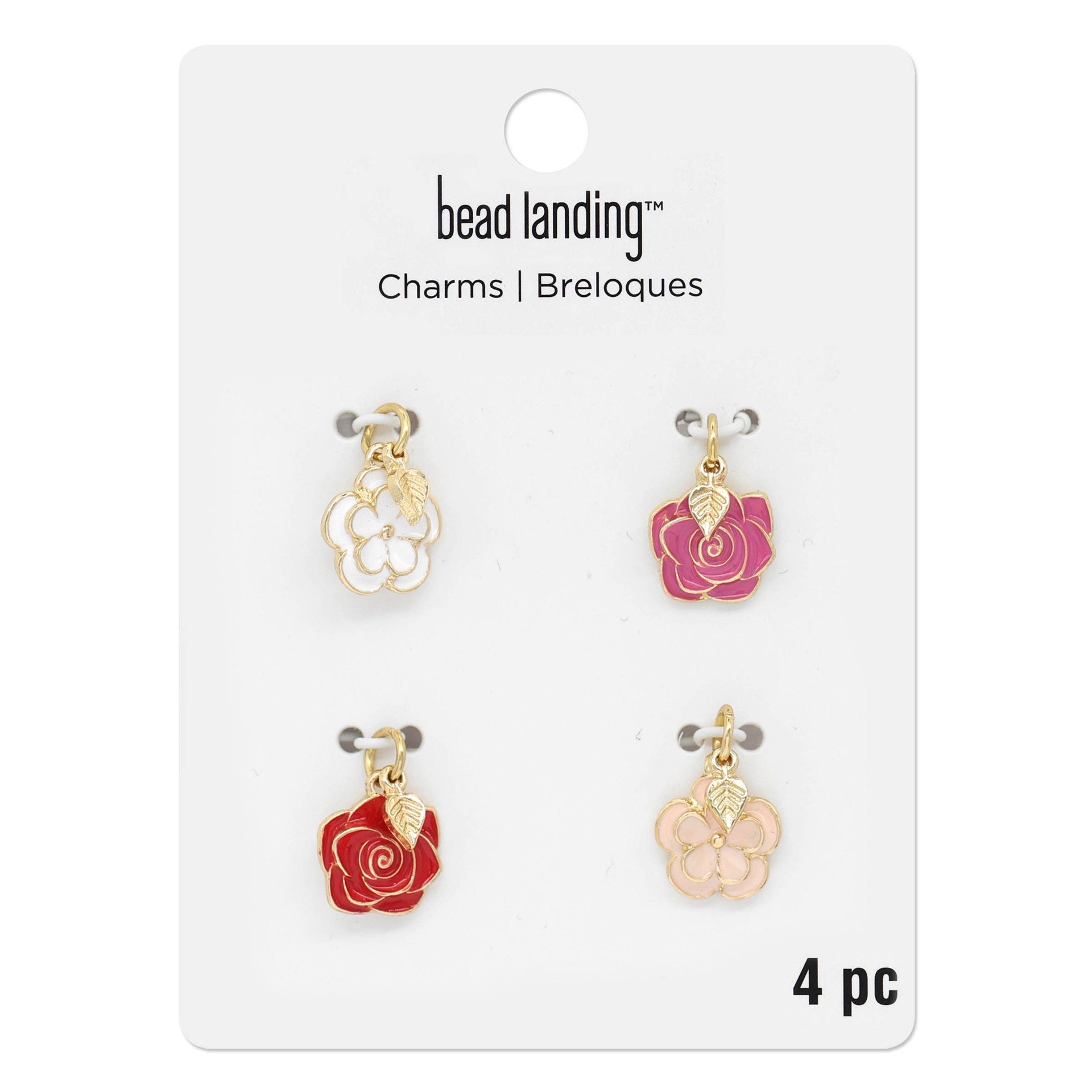 slide 3 of 3, Enamel 3d Flower Charm Mix By Bead Landing, 17.9mm x 11.85mm charm size