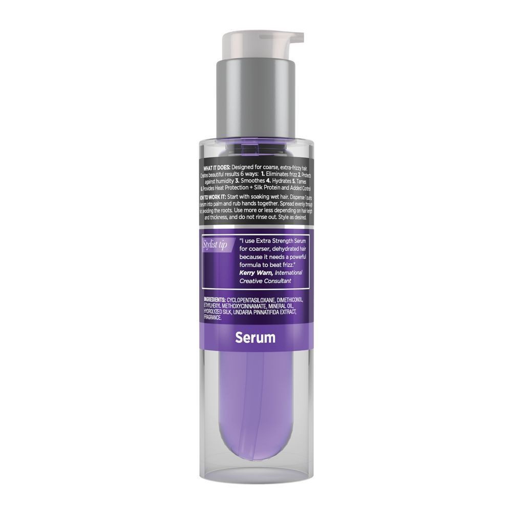 slide 2 of 9, John Frieda Frizz Ease Extra Strength 6 Effects Anti Frizz Hair Serum for Frizz Control, 1.69 oz