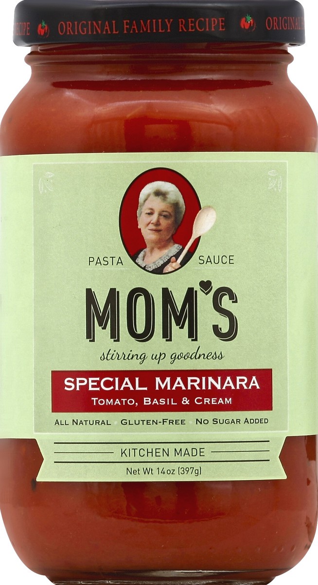 slide 2 of 2, Mom's Pasta Sauce 14 oz, 14 oz