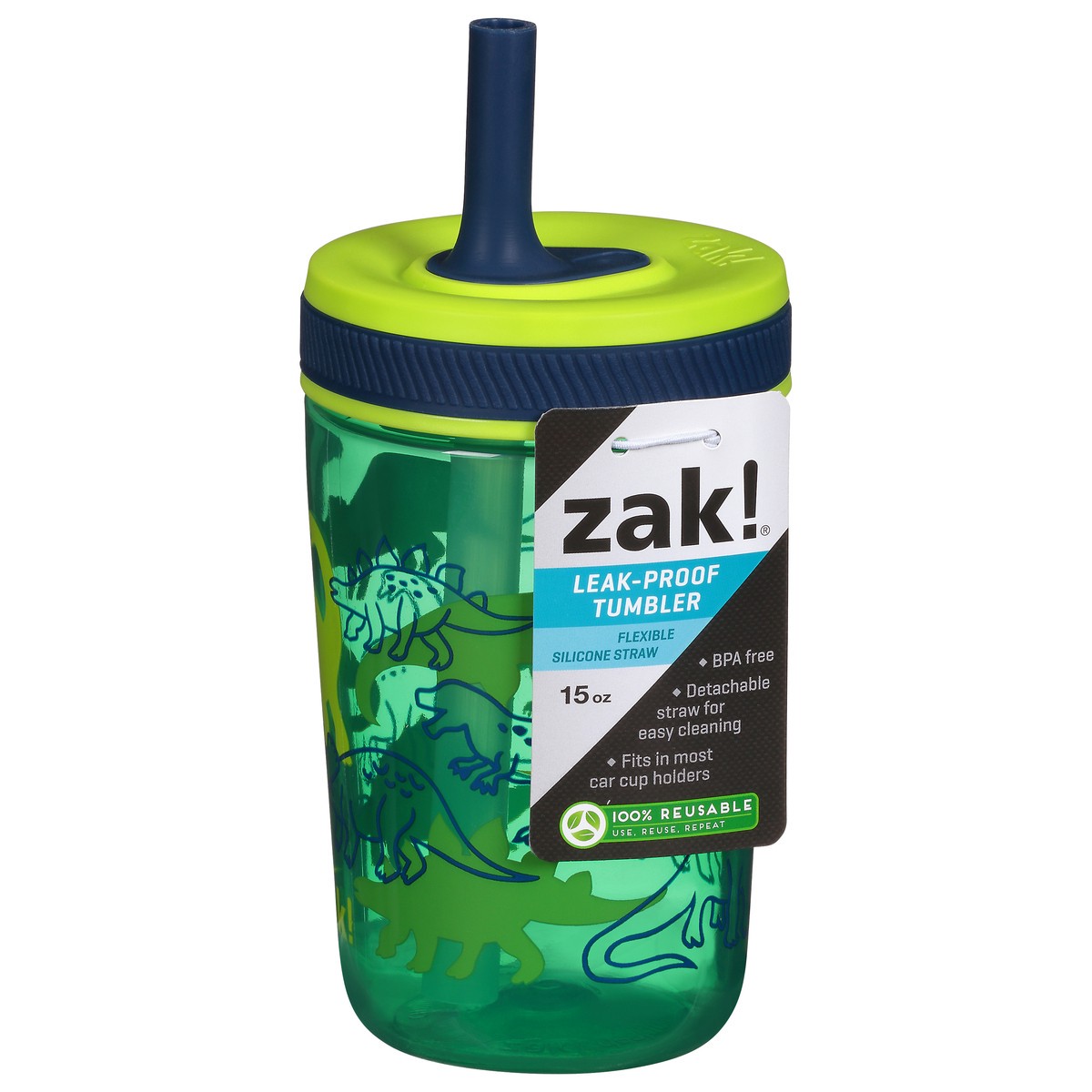 slide 2 of 9, Zak! Designs Zak Designs, Inc. Zak! Dino Camo Kelso Tumbler, 15 Ounce, 1 ct