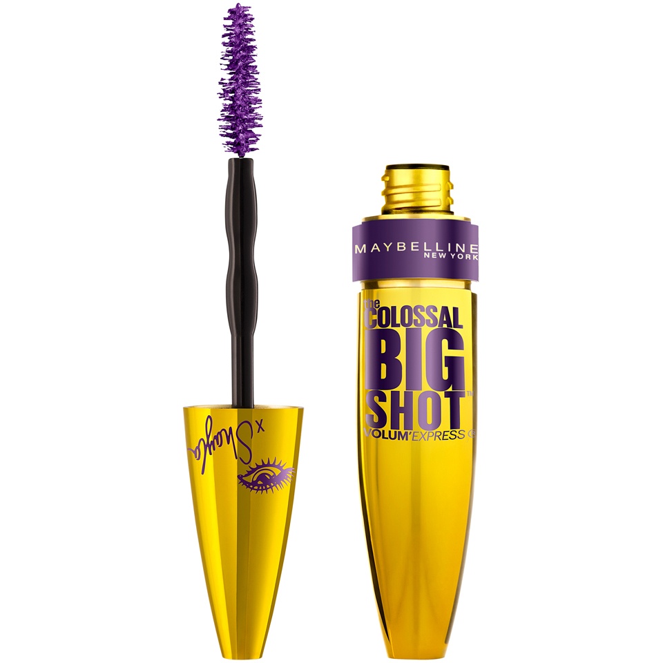 slide 1 of 4, Maybelline Volum' Express Colossal BIG Shot Mascara Poppin' Purple, 0.33 oz