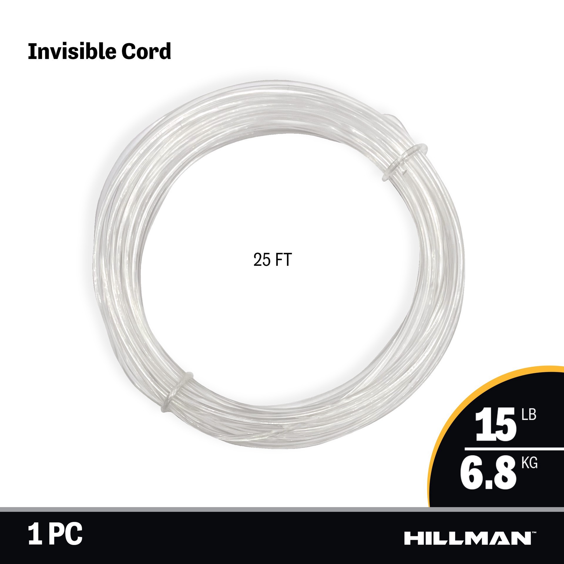 slide 4 of 4, Invisble Picture Cord15#, 25 ft