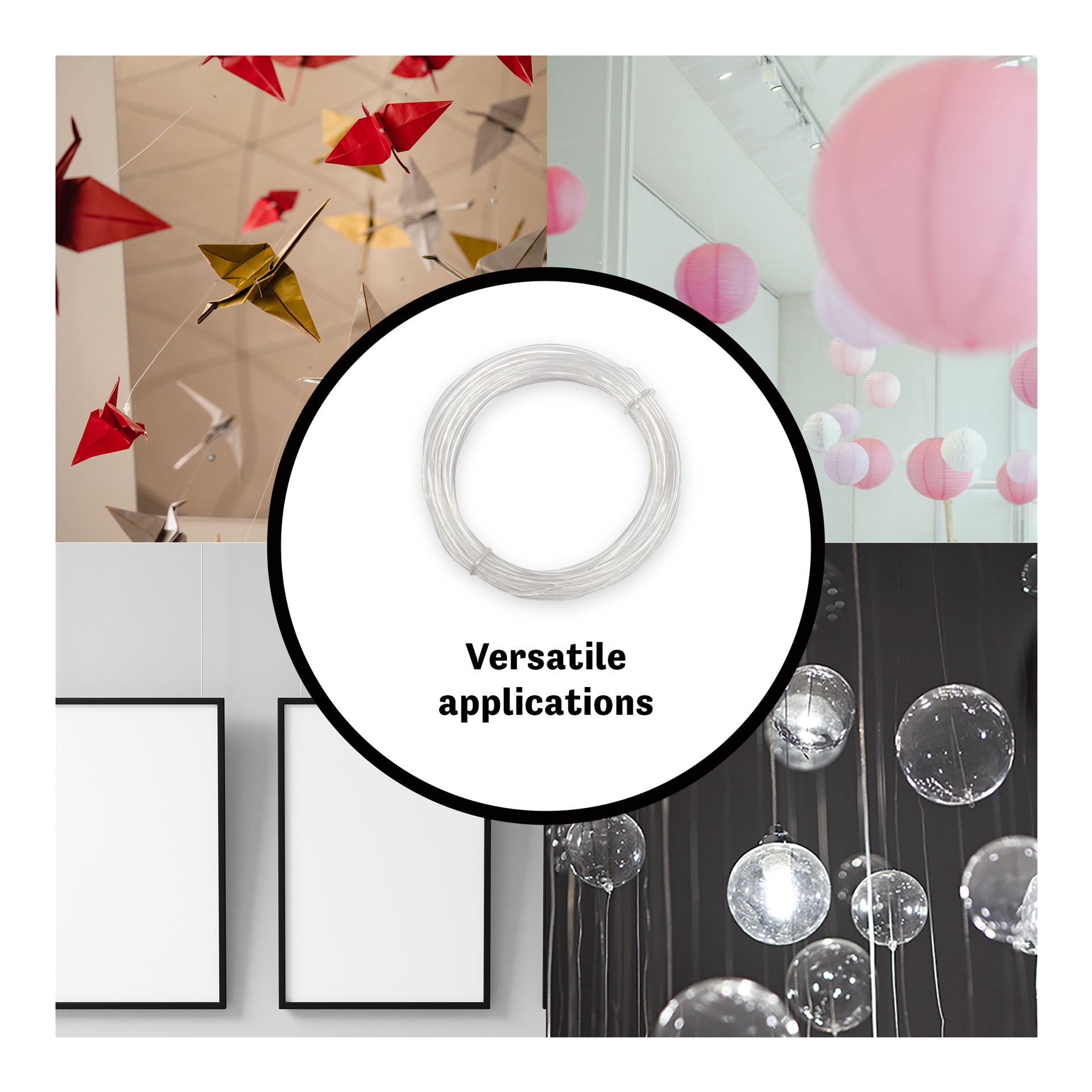 slide 2 of 4, Invisble Picture Cord15#, 25 ft