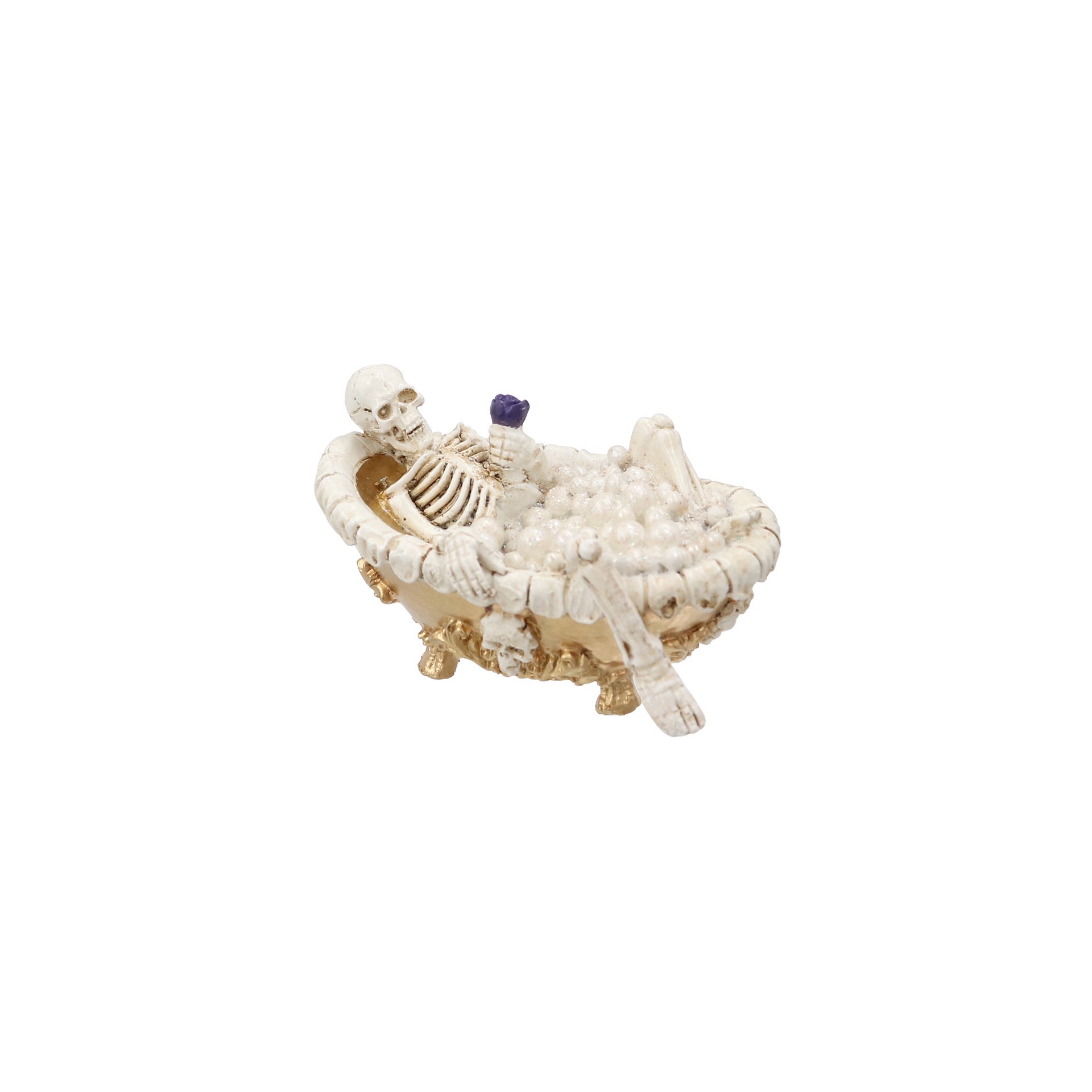 slide 2 of 4, Mini Skeleton In Bathtub Decoration By Ashland, 1 ct