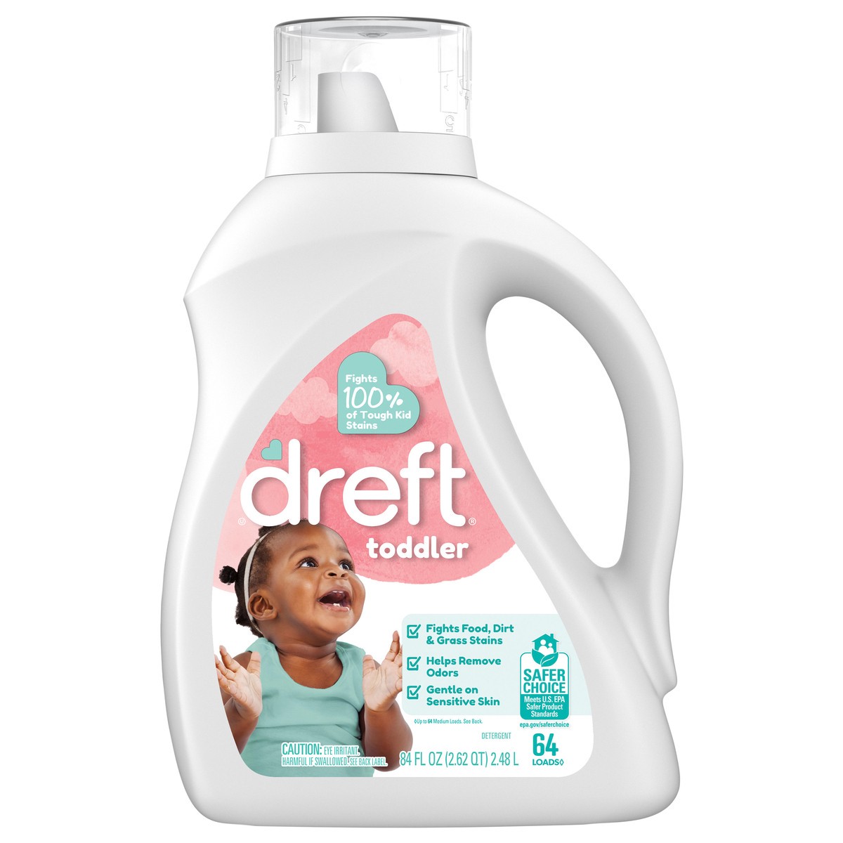 slide 1 of 6, Dreft Original Stage 2: Active Baby HE Liquid Laundry Detergent 64 Loads - 92 fl oz: Dermatologist Tested, Hypoallergenic, Dye-Free, 92 fl oz