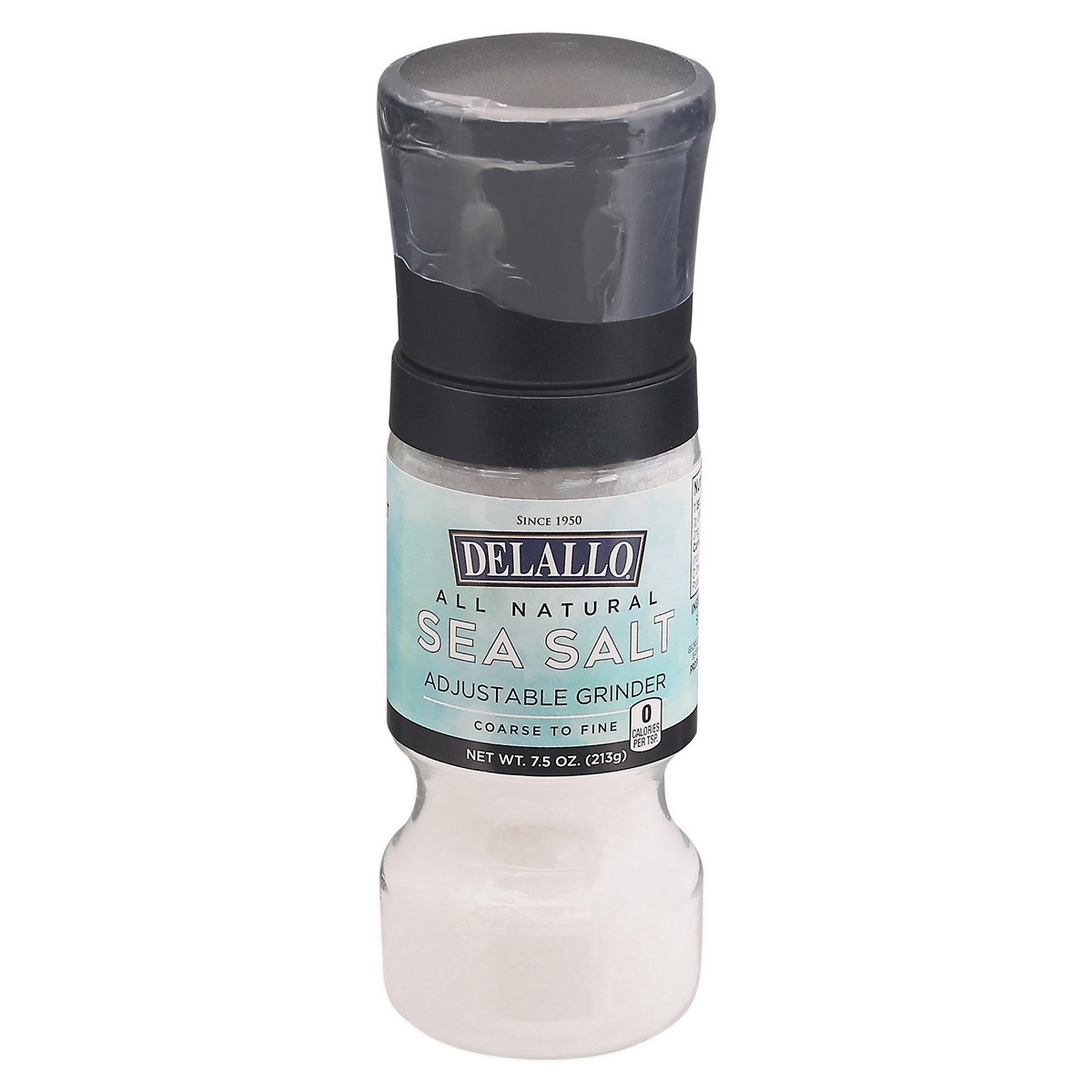 slide 1 of 9, DeLallo All Natural Sea Salt 7.5 oz, 