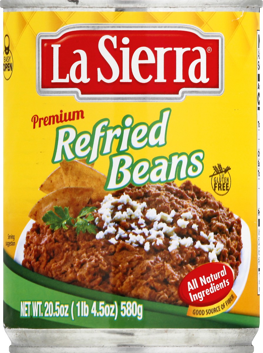 slide 1 of 10, La Sierra Premium Refried Beans 20.5 oz, 20.5 oz