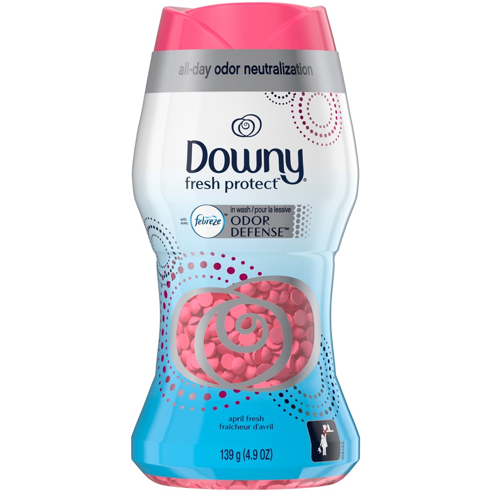 slide 1 of 3, Downy Fresh Protect In-Wash Scent Booster Beads, April Fresh, 4 oz