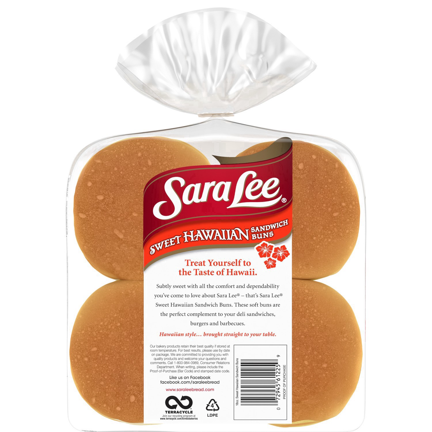 slide 25 of 31, Sara Lee Hawaiian Sandwich Buns, 8 count, Hamburger Buns, 18 oz Bag, 8 ct