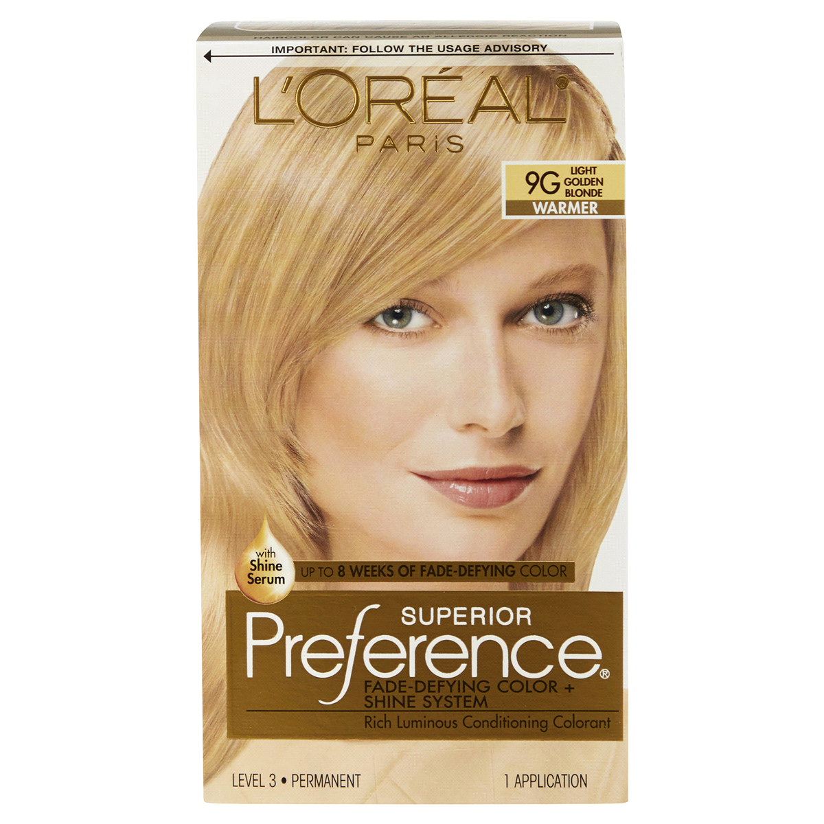 slide 1 of 4, L'Oréal Superior Preference Fade-Defying Color + Shine System - 9G Light Golden Blonde, 1 ct