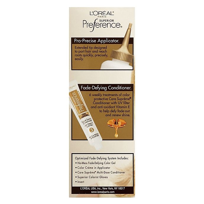 slide 3 of 4, L'Oréal Superior Preference Fade-Defying Color + Shine System - 9G Light Golden Blonde, 1 ct