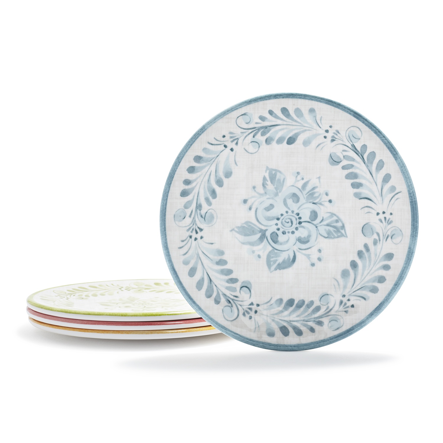 slide 1 of 1, Sur La Table Marisol Melamine Appetizer Plates, 4 ct