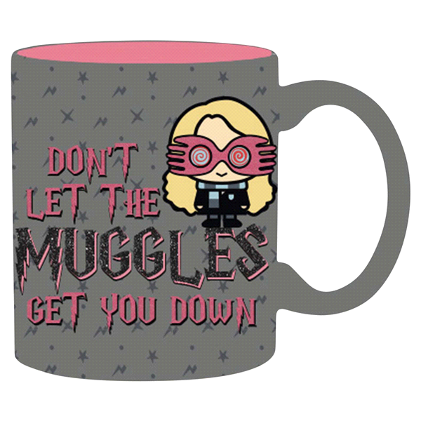 slide 1 of 1, Harry Potter Don't Let The Muggles Get You Down Glitter Ceramic Mug, 14 oz