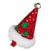 slide 5 of 5, Scunci Santa Hat Salon Clip Red, 1 ct