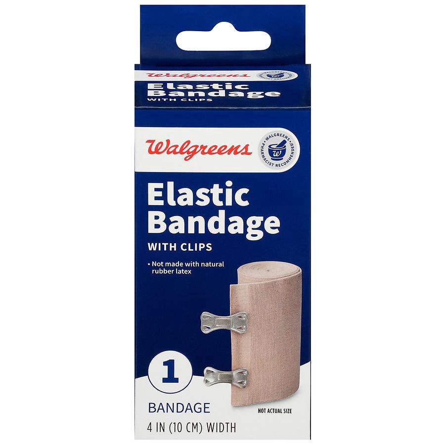slide 1 of 3, Walgreens E-Z Clips Elastic Bandage, 4 in