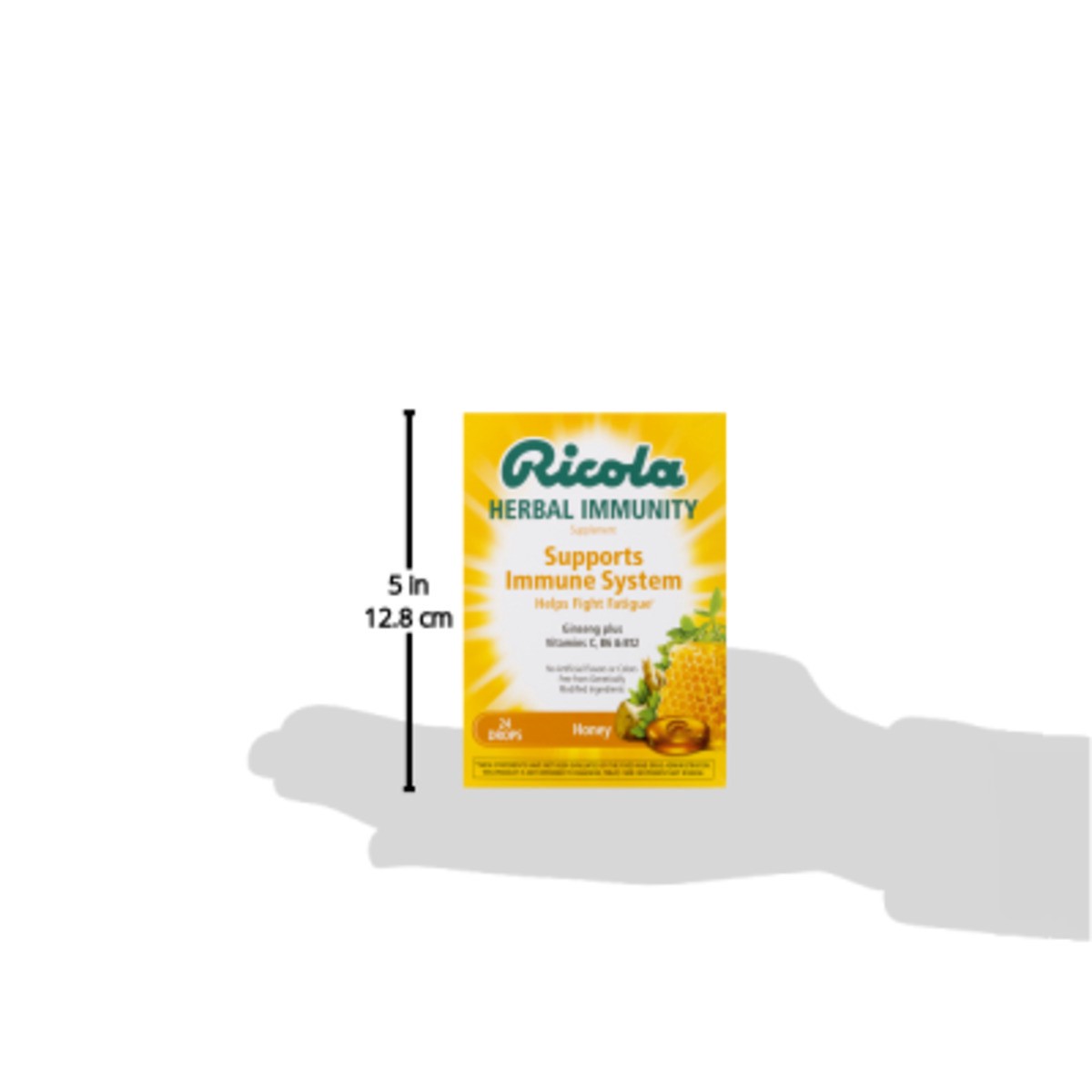 slide 9 of 9, Ricola Herbal Immunity Honey Drops, 24 ct