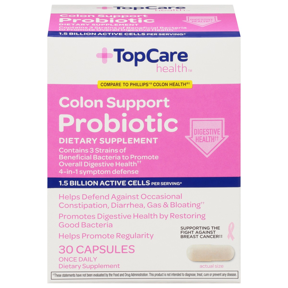 slide 1 of 16, TopCare Health Colon Support Probiotic 30 ea, 30 ct