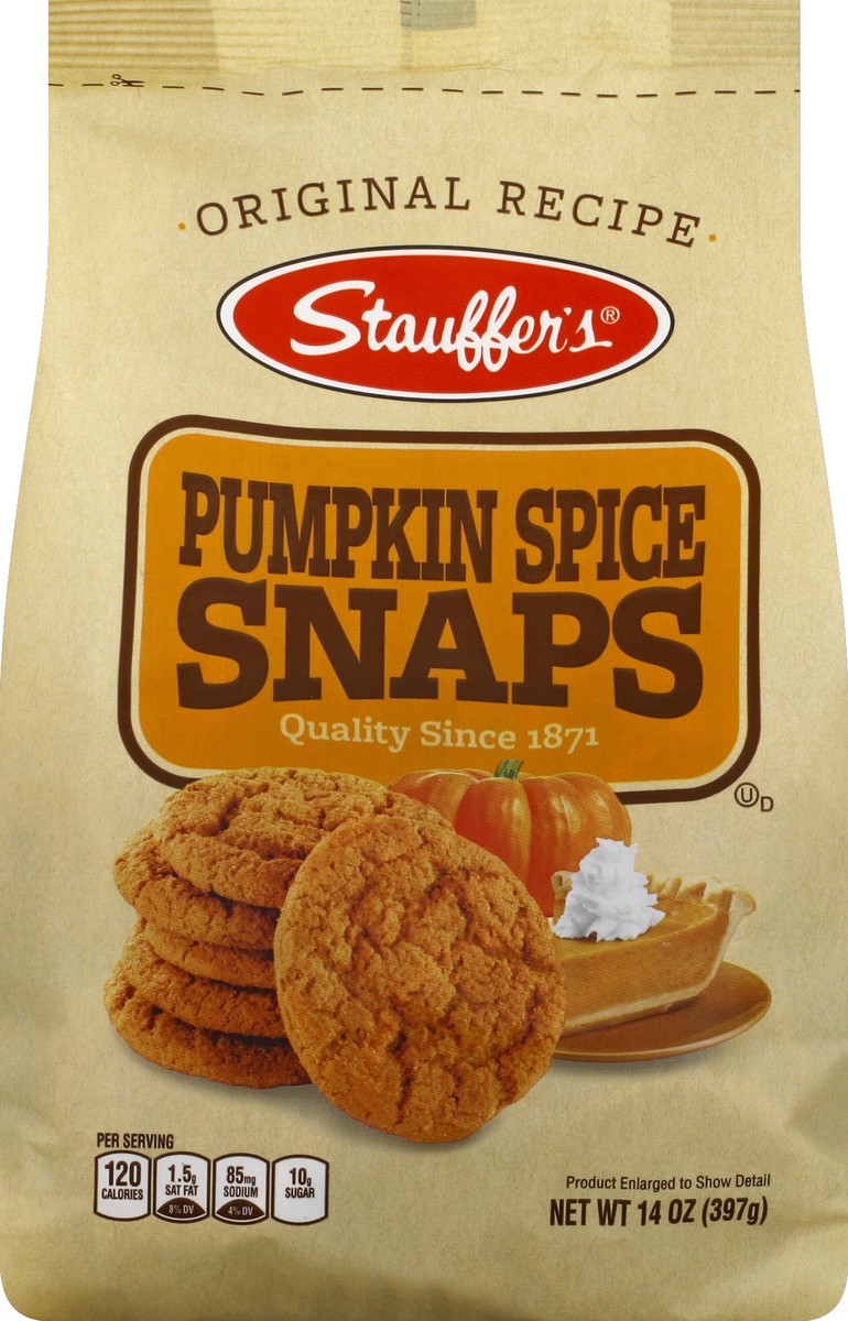 slide 5 of 5, Stauffer's Snaps, Pumpkin Spice, Original Recipe, 14 oz