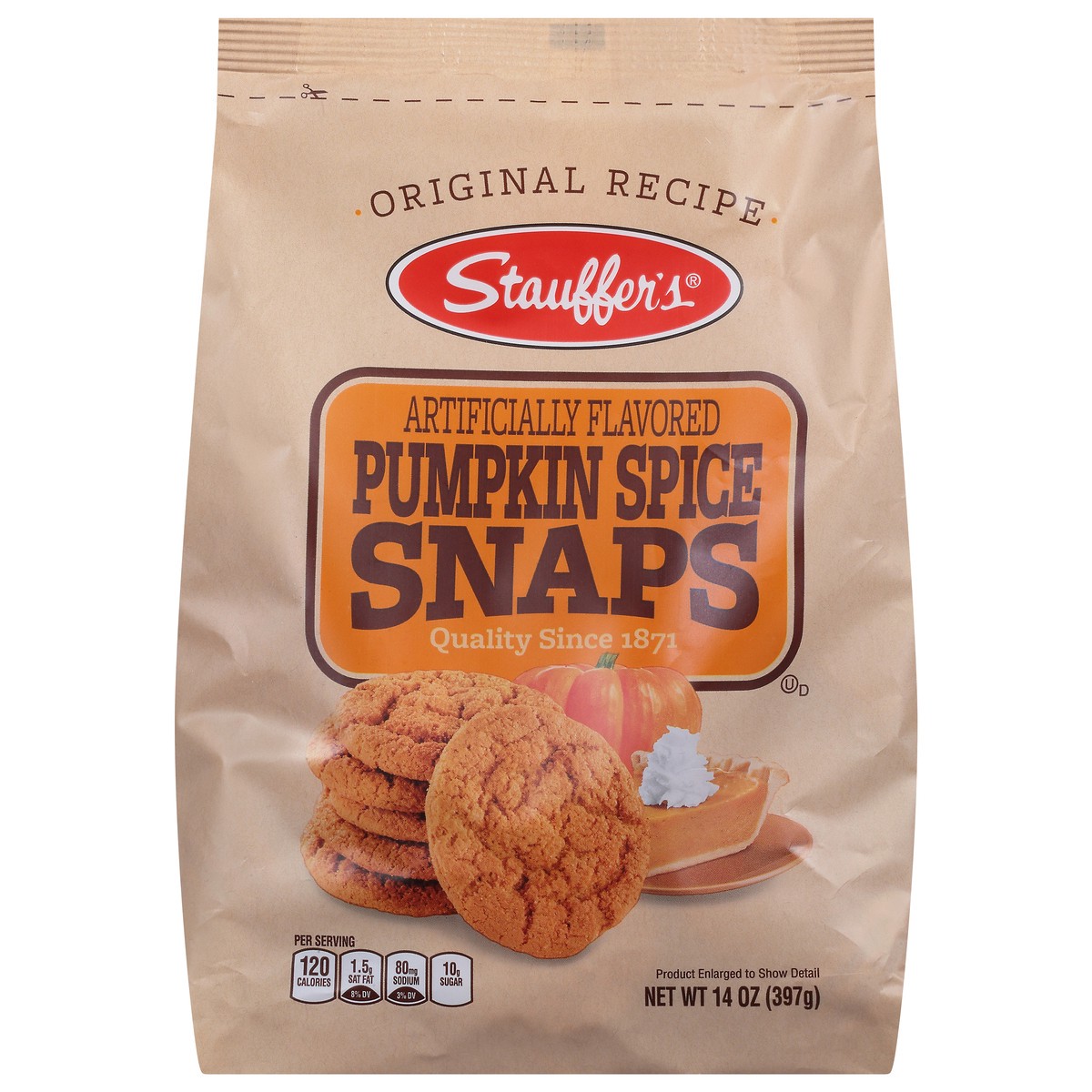 slide 1 of 5, Stauffer's Snaps, Pumpkin Spice, Original Recipe, 14 oz