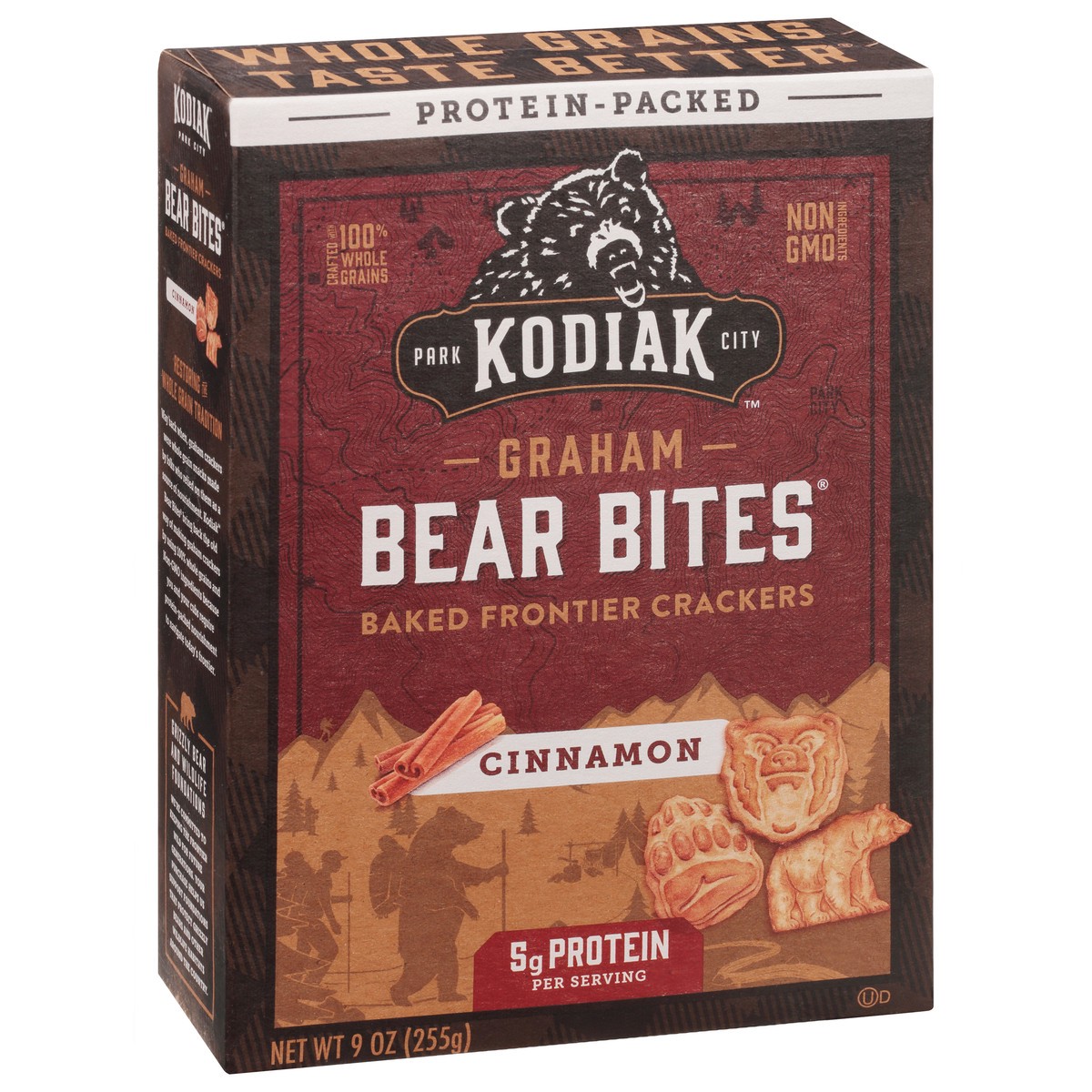 slide 2 of 9, Kodiak Cakes Bear Bites Graham Cinnamon Crackers 9 oz, 9 oz