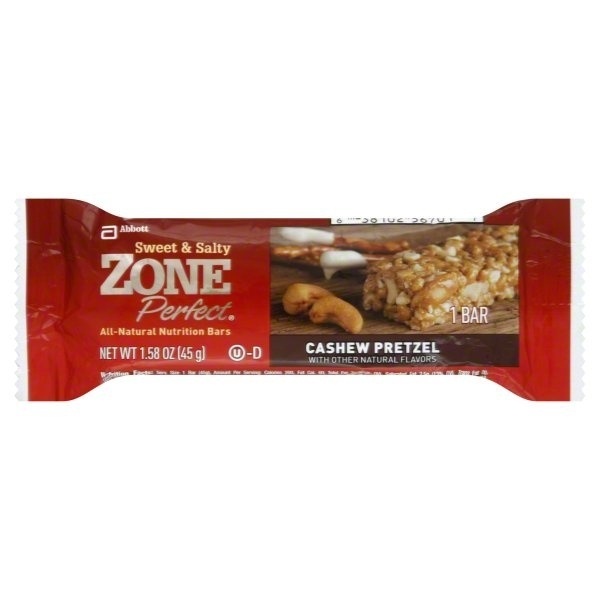 slide 1 of 1, Zone Perfect Sweet & Salty Cashew Pretzel Nutrition Bar, 1.58 oz