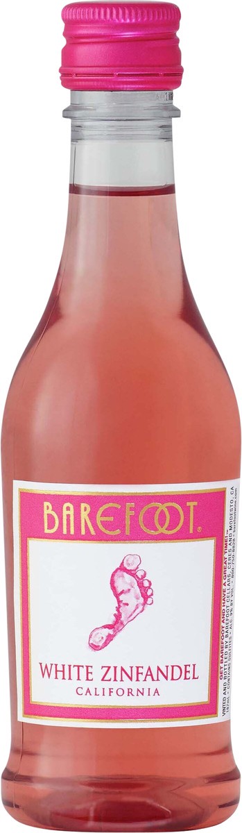 slide 2 of 3, Barefoot White Zinfandel Single, 187 ml