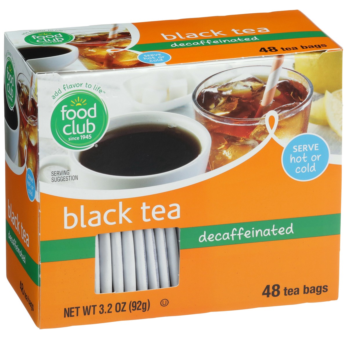 slide 3 of 8, Food Club Decaffinated Blacktea Bags - 48 ct, 48 ct