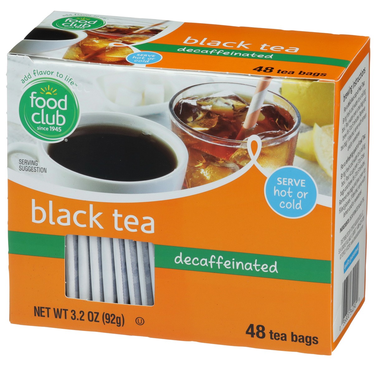 slide 8 of 8, Food Club Decaffinated Blacktea Bags - 48 ct, 48 ct