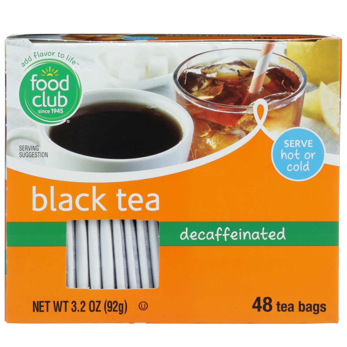 slide 4 of 8, Food Club Decaffinated Blacktea Bags - 48 ct, 48 ct