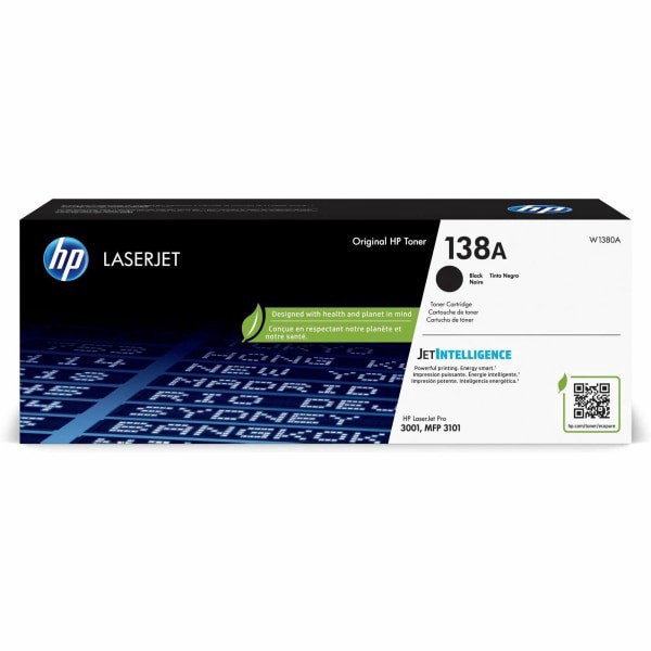 slide 9 of 10, HP 138A Black Toner Cartridge, W1380A, 1 ct