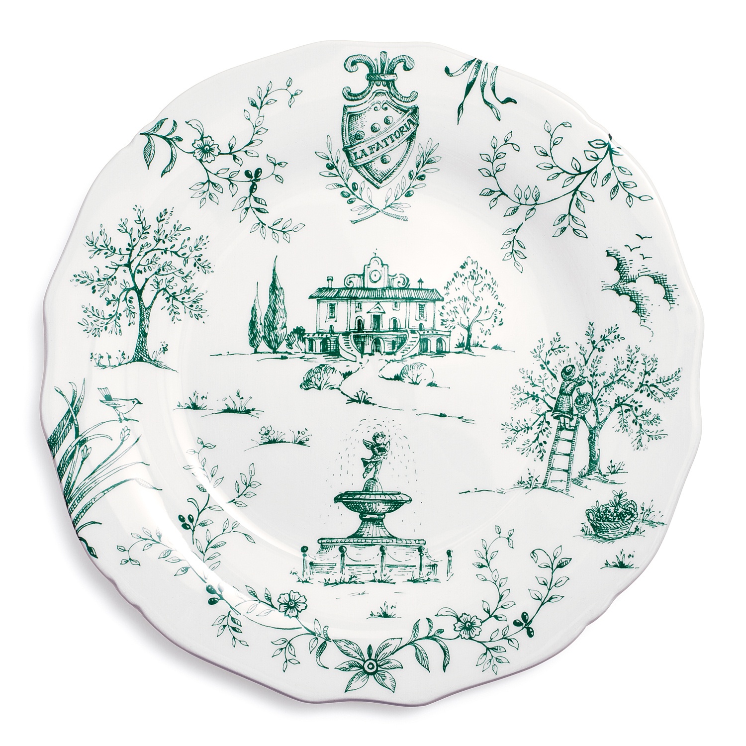 slide 1 of 1, Sur La Table Toscana Dinner Plate, Green, 1 ct