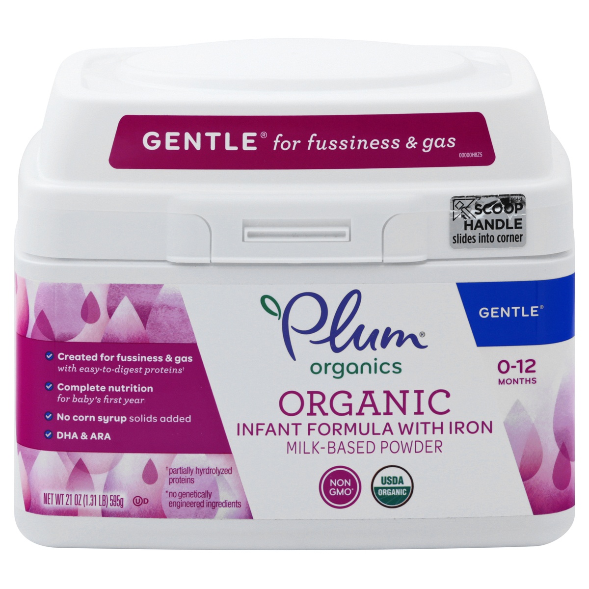 slide 1 of 10, Plum Organics Gentle Infant Formula, 21 oz