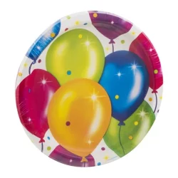 Creative Converting Party Creations Birthday Balloons Plates 34 Inch