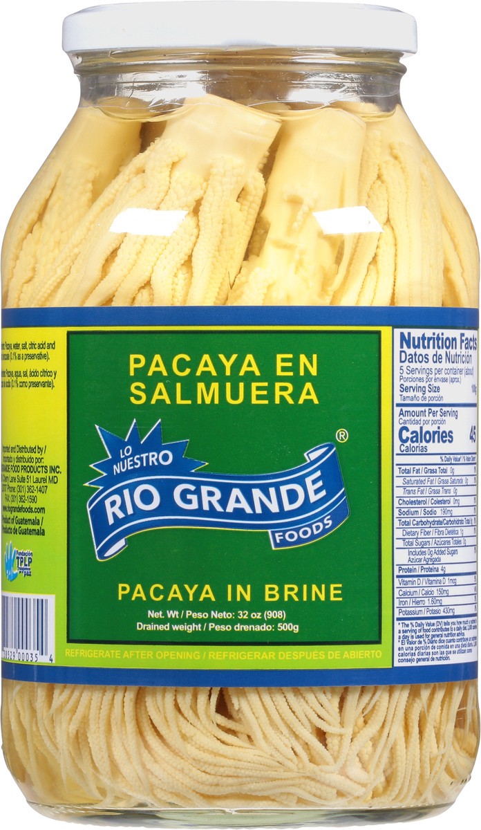 slide 6 of 9, Rio Grande Pacaya in Brine 32 oz, 32 oz