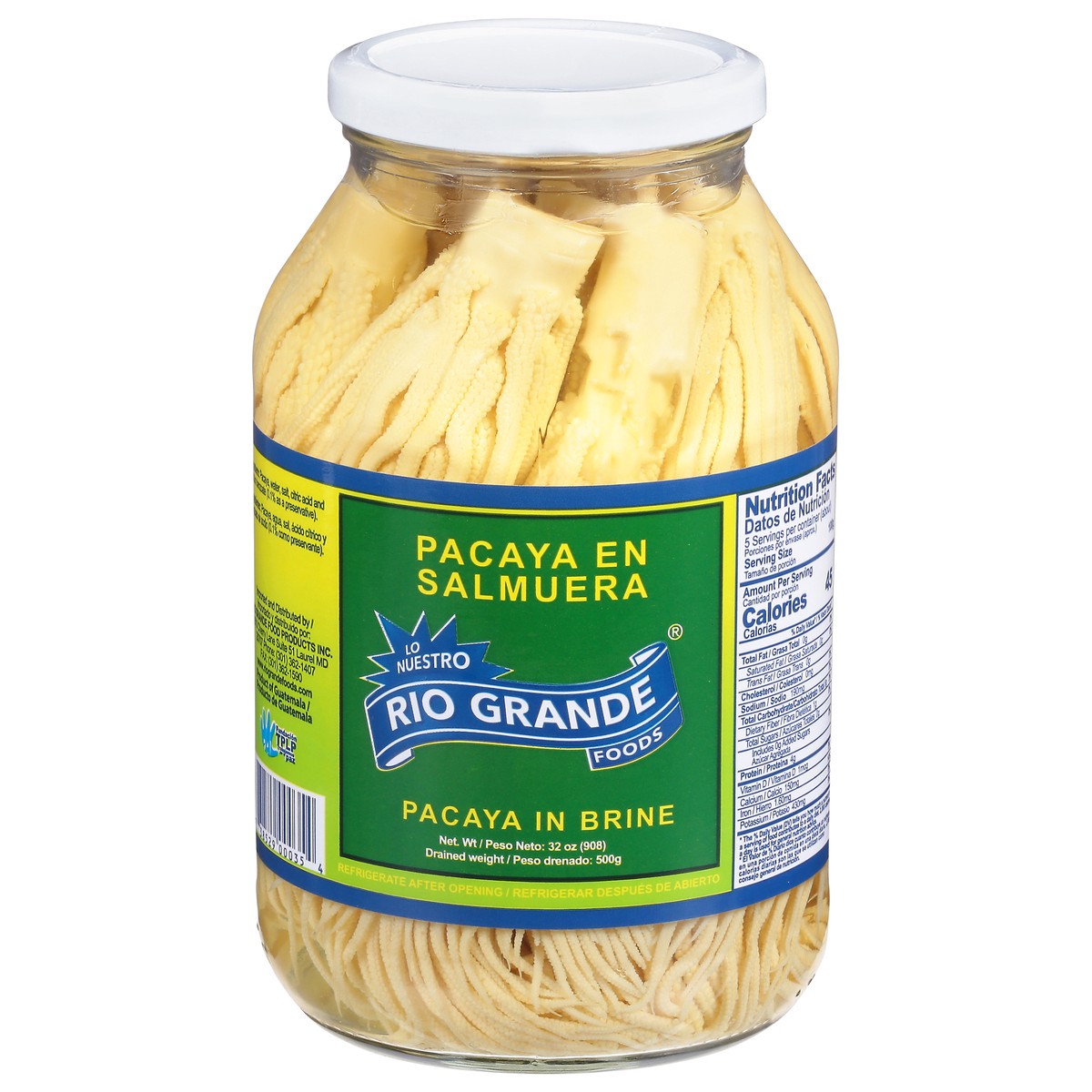 slide 1 of 9, Rio Grande Pacaya in Brine 32 oz, 32 oz