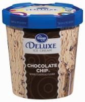 slide 1 of 3, Kroger Deluxe Chocolate Chip Ice Cream, 16 oz