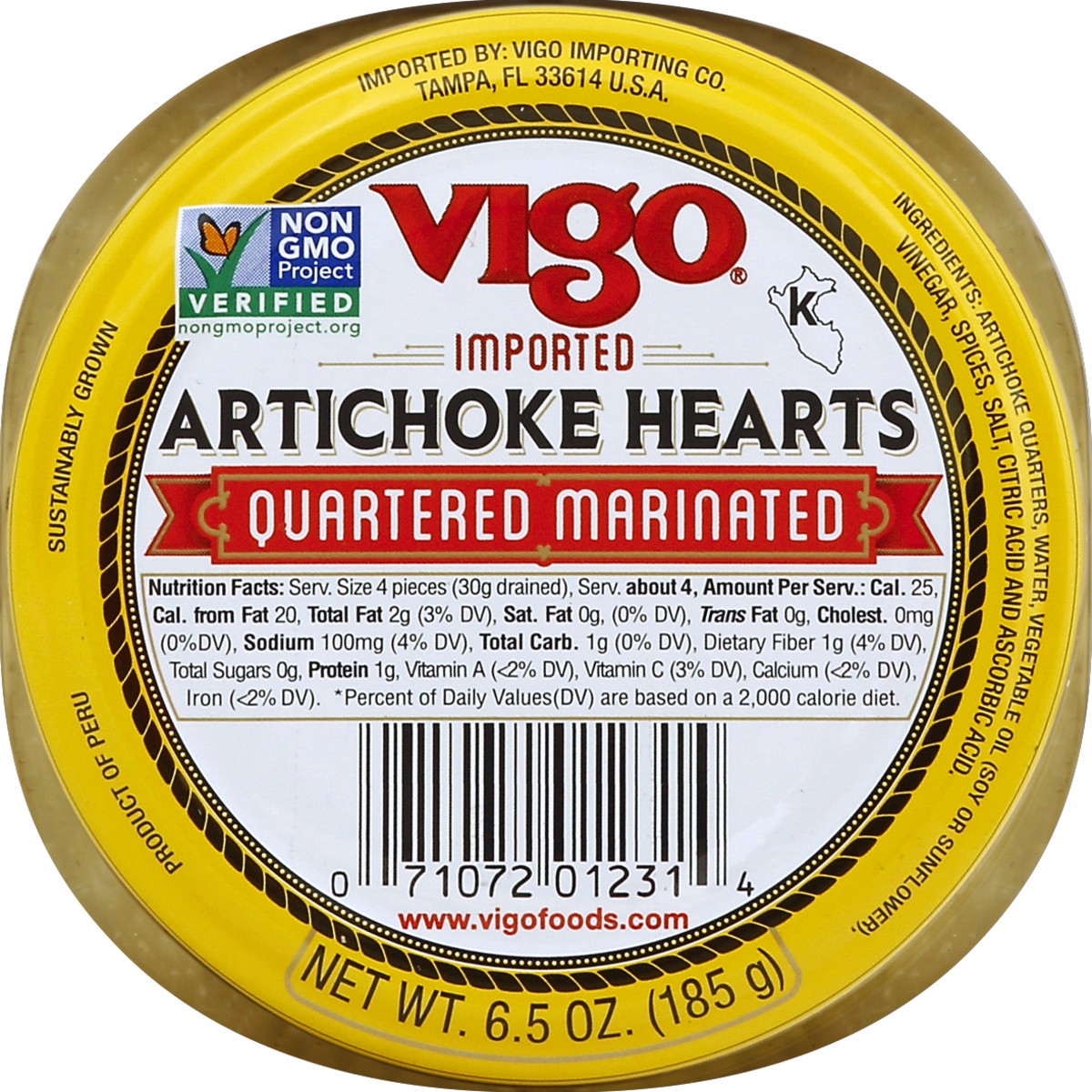 slide 2 of 3, Vigo Marinated Artichokes, 6.5 oz