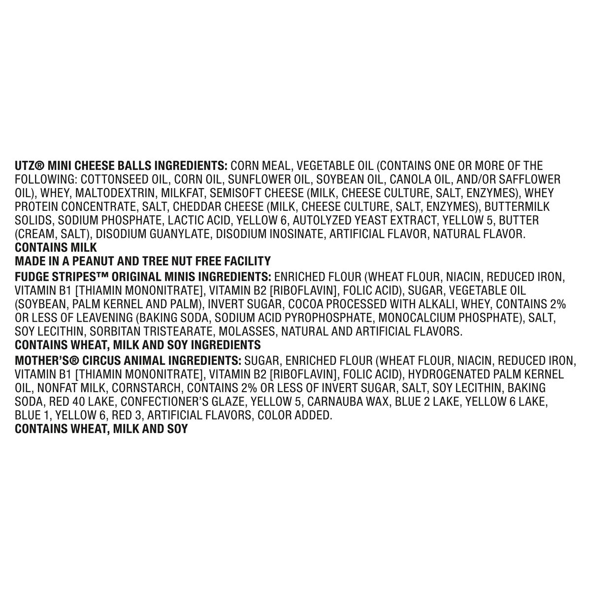 slide 9 of 14, Keebler Sweet & Salty Variety Pack, Mother's Circus, Fudge Stripes, and Utz Cheese Balls, 12 ct