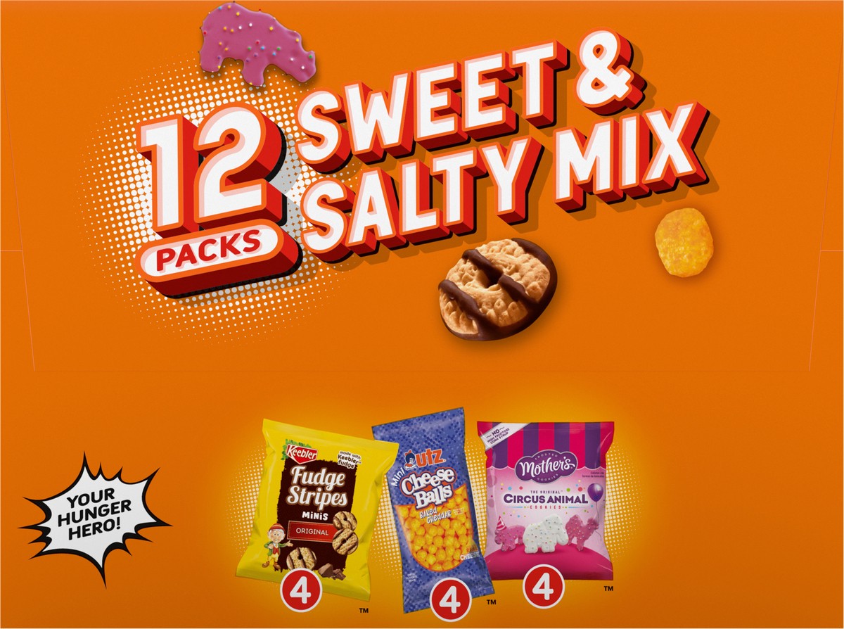 slide 10 of 14, Keebler Sweet & Salty Variety Pack, Mother's Circus, Fudge Stripes, and Utz Cheese Balls, 12 ct