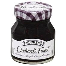 slide 1 of 1, Smucker's Orchard's Finest Preserves Northwest Triple Berry Preserves, 12 oz