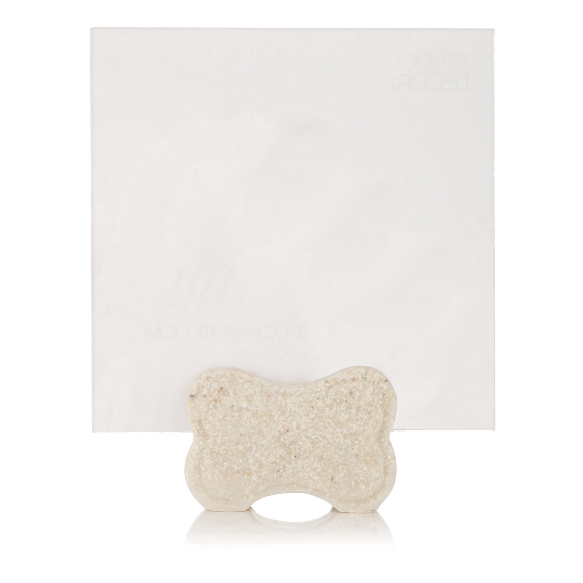 slide 4 of 5, 4" X 4" Ivory Bone Photo Holder By Studio Decor, 4 in x 4 in