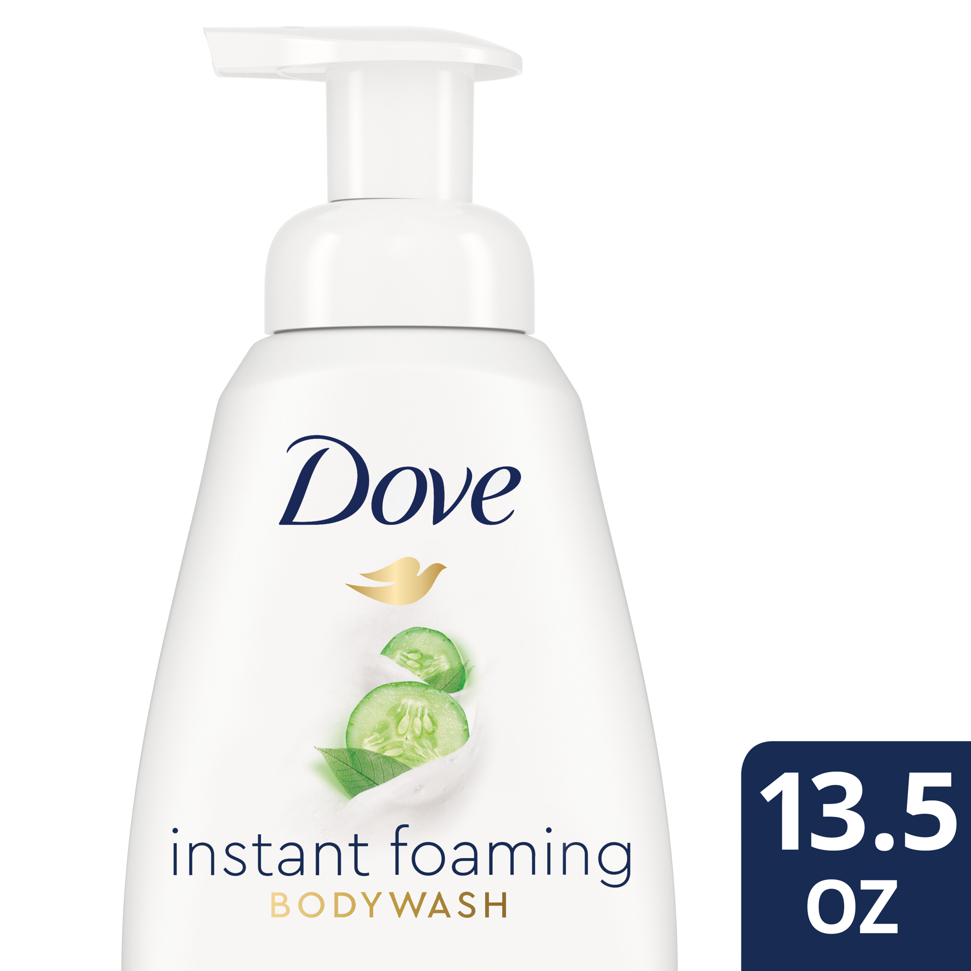 slide 5 of 5, Dove Instant Foaming Body Wash Cucumber & Green Tea Scent, 13.5 oz, 13.5 oz