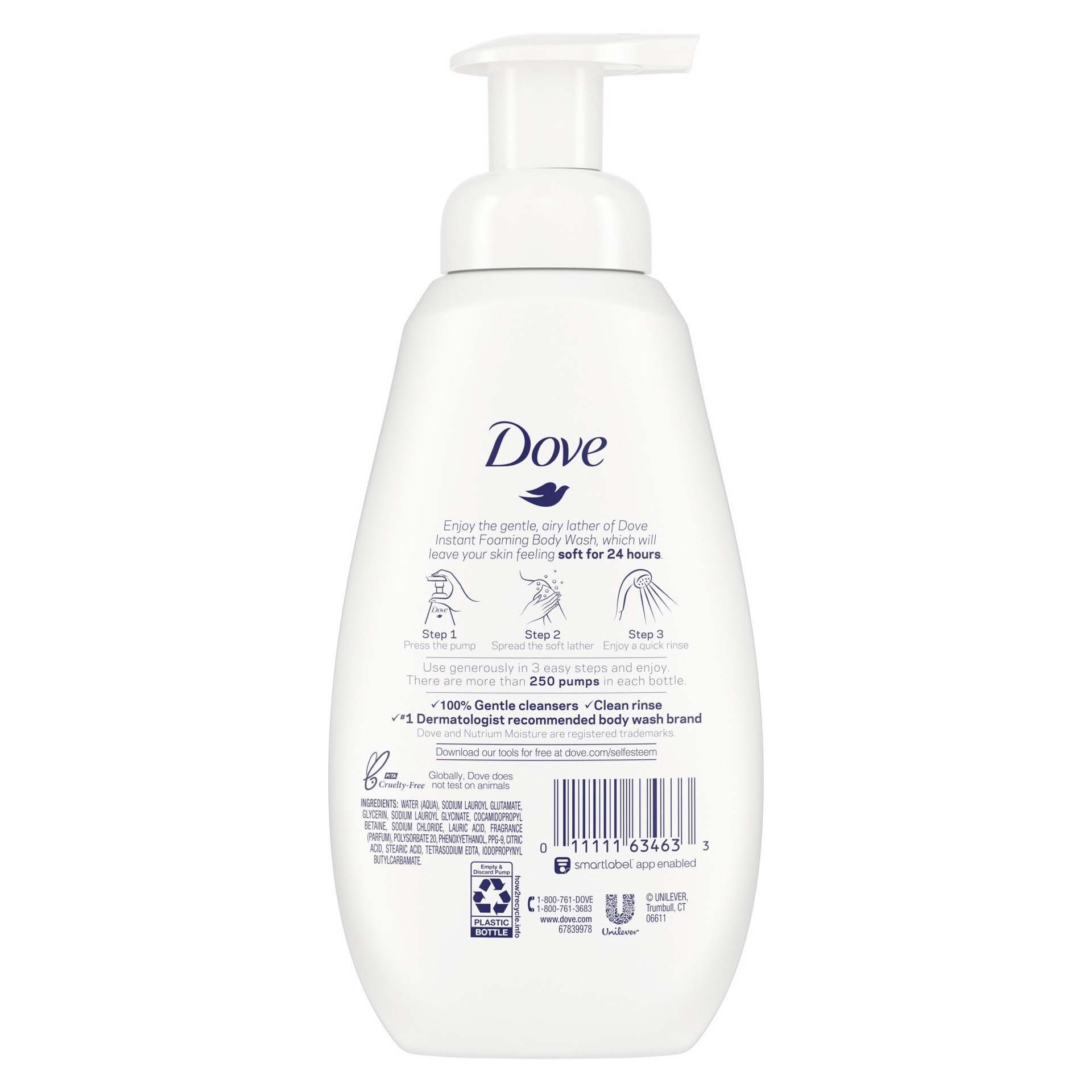 slide 4 of 5, Dove Instant Foaming Body Wash Cucumber & Green Tea Scent, 13.5 oz, 13.5 oz