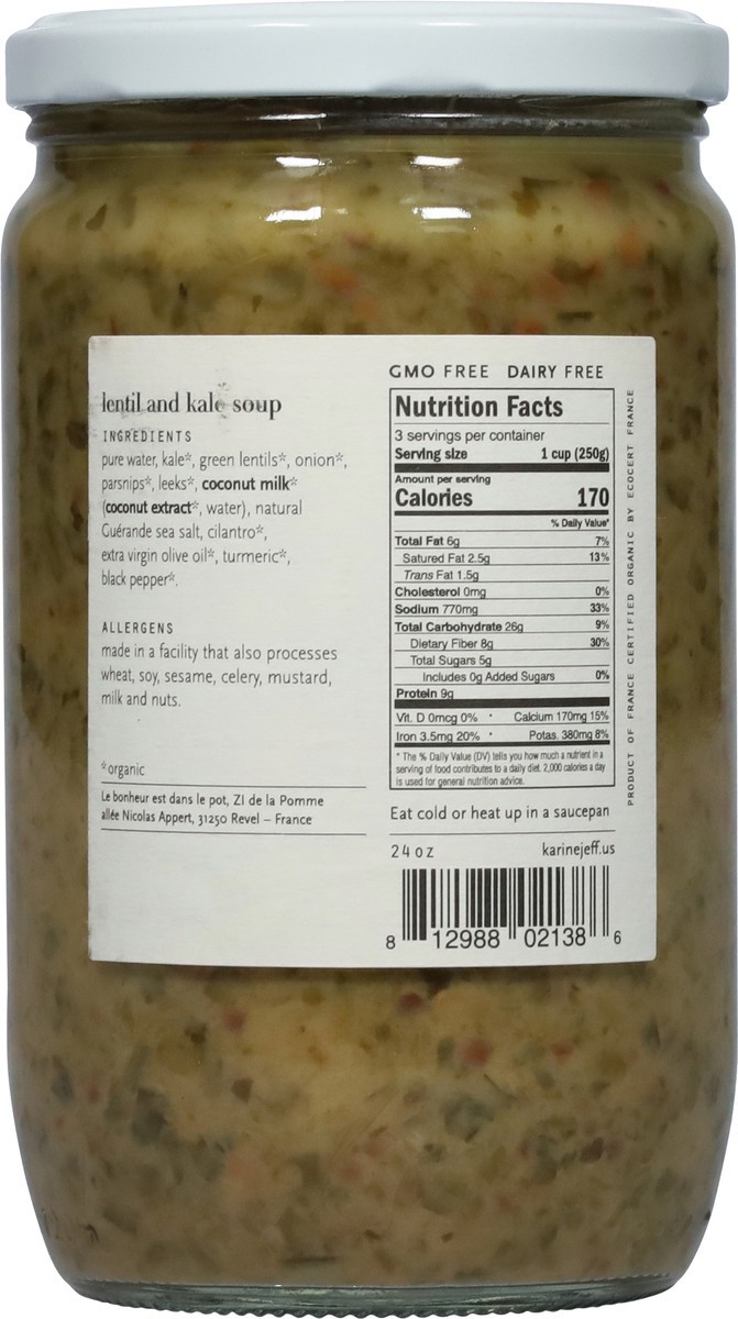 slide 3 of 9, Karine & Jeff Karine Jeff Lentil And - 24 oz, 24 oz