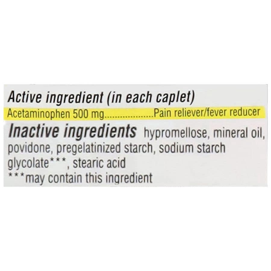 slide 3 of 3, Walgreens Free & Pure Acetaminophen 500 mg Tablets, 150 ct