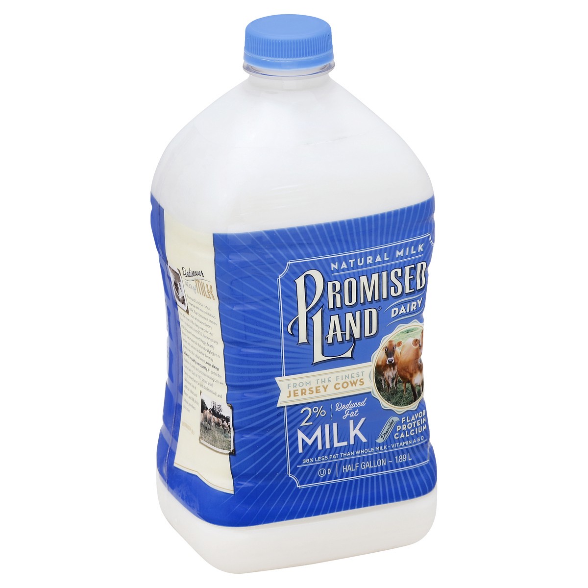 slide 5 of 5, Promised Land Milk 0.5 gl, 1/2 gal