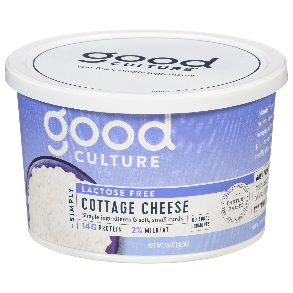 slide 3 of 13, good culture Simply Lactose Free Cottage Cheese 15 oz, 15 oz