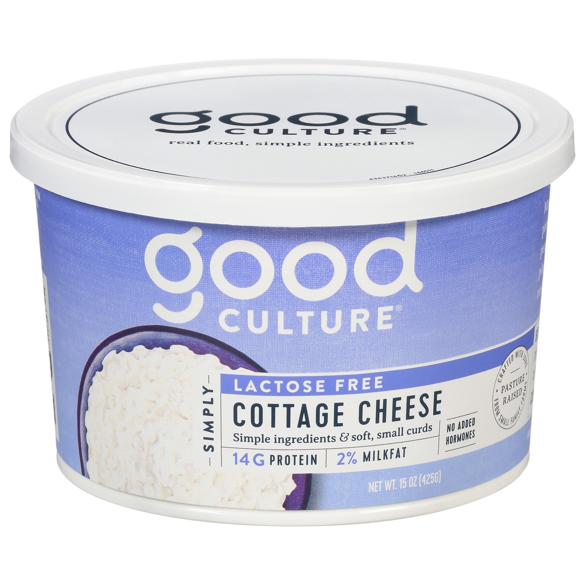 slide 7 of 13, good culture Simply Lactose Free Cottage Cheese 15 oz, 15 oz