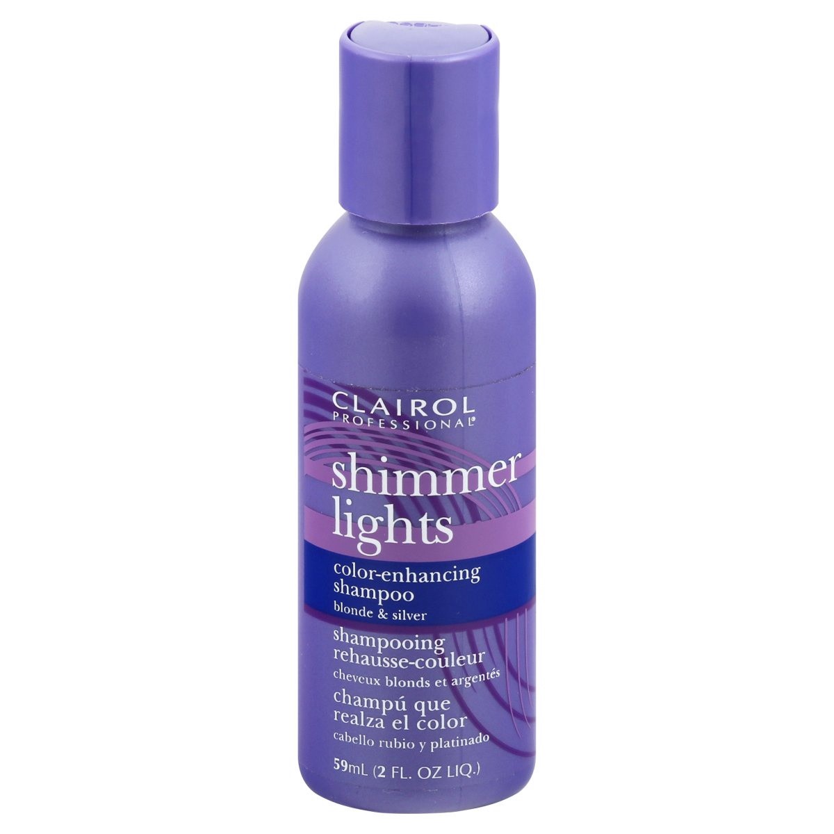 slide 1 of 1, Clairol Professional Shampoo, Shimmer Lights Color-Enhancing, Blonde & Silver, 2 oz